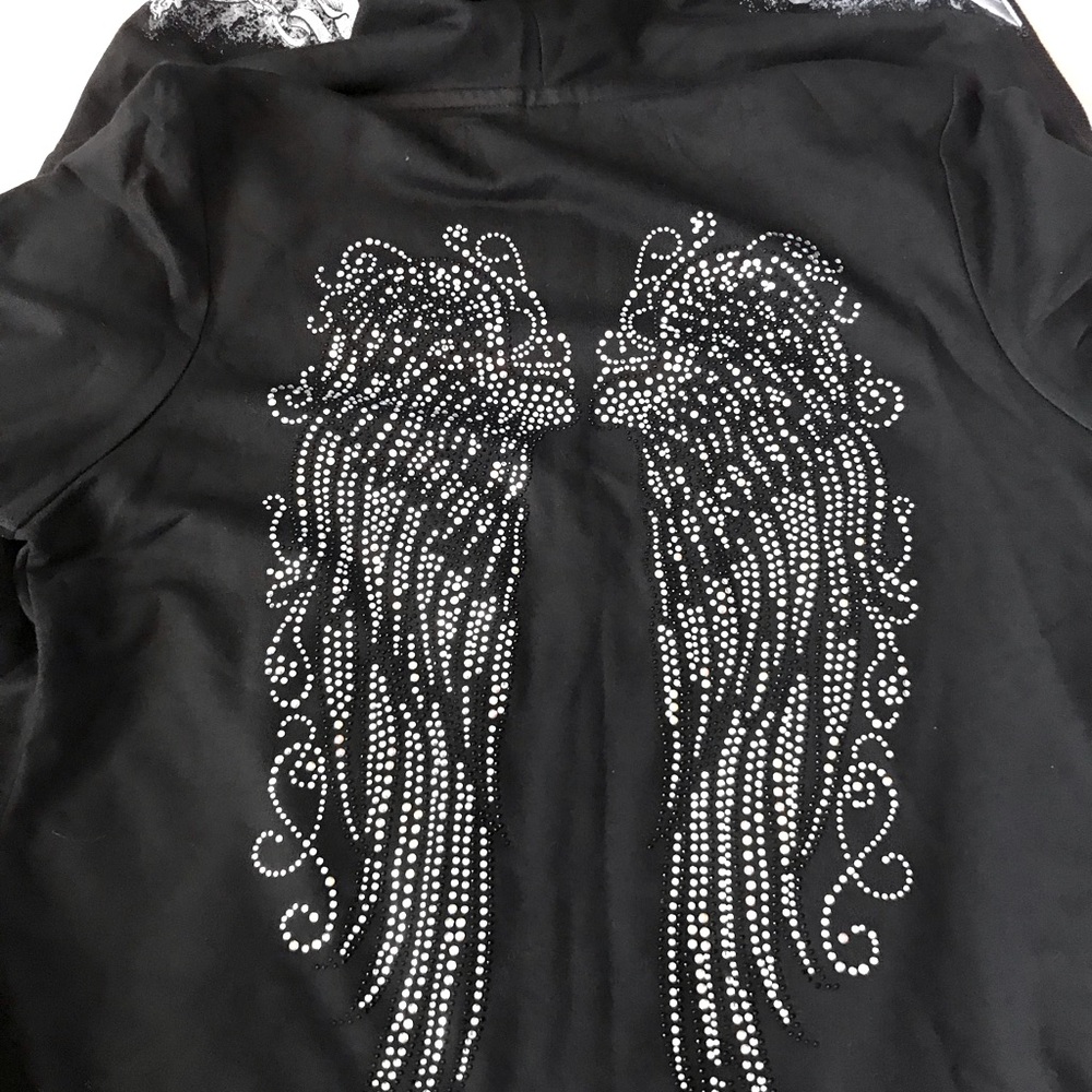 Custom glitzy graphic printed long sleeve sweatshirt printed in Daytona Beach